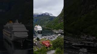 Costa Firenze crociera nei Fiordi Norvegesi Geiranger geiranger costacrociere [upl. by Treharne782]