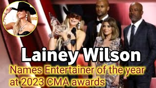 Lainey Wilson Wins 5 CMA Awards For Entertainer of year  country music association awards 2023 [upl. by Nicolis]