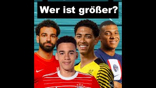 Wer ist größer  Fußball Quiz 2022  shorts Fußball trending [upl. by Yenial180]