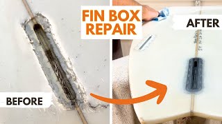 Surfboard Repair  Fin Box From Hell [upl. by Yromem]