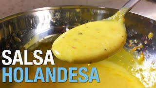 Salsa Holandesa  Chef Andrés Rueda [upl. by Rramahs456]