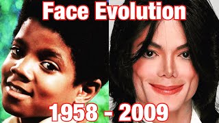 The Evolution Of Michael Jackson’s Face 1958  2009 0 to 50 Years Old [upl. by Joel]