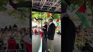 Dr Hatem Bazian Speech at the UK National March to Stop the Genocide 6072024 [upl. by Schnur]