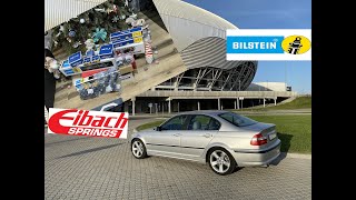 BMW 325i e46 with Eibach Pro Kit and Bilstein B4 Mtech [upl. by Meade]