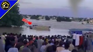 Nigerian Tragedy Heavy Rain Causes the Alau Dam to Break Flooding the Entire Maiduguri Area [upl. by Hastings]