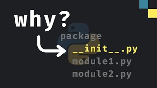 What does initpy do in Python [upl. by Nedrah]