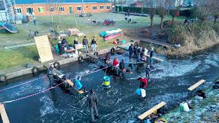 Schaatsinvasie in Wijdemeren [upl. by Nyrehtak]