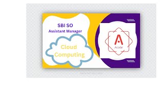 Ep01 Cloud Computing  SBI SO  Assistant Manager sbi sbipo sbiso cloudcomputing [upl. by Enattirb374]