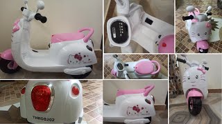 Toyhouse Kitty Scooty Ride on Bike  toyhouse kitty scooty ride on bike unboxing [upl. by Yeliw341]