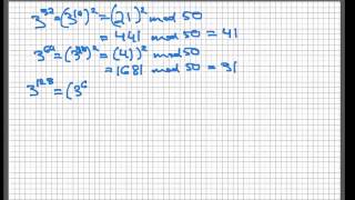 Modular exponentiation [upl. by Ronnica38]