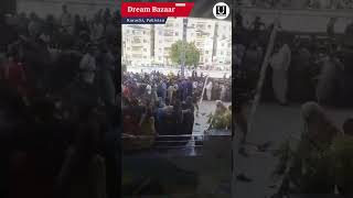 Pakistani Looted Dream Bazaar Mall in Karachi on Inauguration Day pakistan trendingshorts [upl. by Raychel]