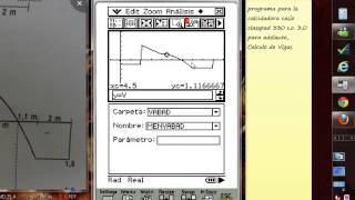 VIGAS EN CASIO CLASSPAD 330 [upl. by Ehcnalb]