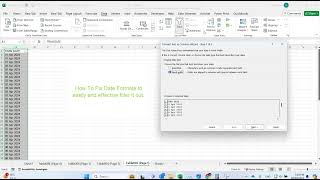 How to Fix Date Formats in Excel for Effective Filtering  Easy StepbyStep Tutorial [upl. by Killie980]