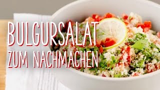 Libanesischen Bulgursalat selber machen [upl. by Ledairam]