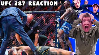 ISRAEL ADESANYA FANS REACT TO UFC 287 [upl. by Susannah]