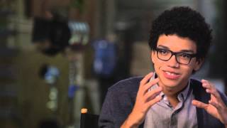 Paper Towns Justice Smith quotRadarquot Behind the Scenes Movie Interview  ScreenSlam [upl. by Oremar]