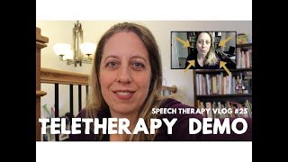 How to do Teletherapy  A Demo  speechtherapy vlog 25 [upl. by Araem152]