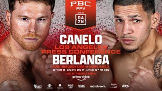 Canelo Alvarez Vs Edgar Berlanga Los Angeles Launch Press Conference [upl. by Arahset603]