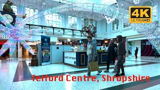 Christmas Shopping Telford Centre Shropshire West Midlands in 4K [upl. by Ahtekahs96]