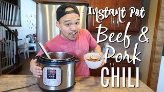 Instant Pot Beef amp Pork chili [upl. by Dorolice557]