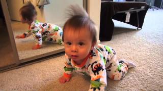 10 month old Baby Brian Crawling amp Playing Around the House [upl. by Onivla]