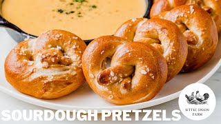 Making Soft Sourdough Pretzels  So Easy To Make [upl. by Eelrac]