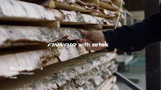 Finnair with artek making of Finnair Lounge [upl. by Nnylyam737]