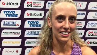 Jemma Reekie after 5th place in European Champs Womens 1500m final [upl. by Melas498]