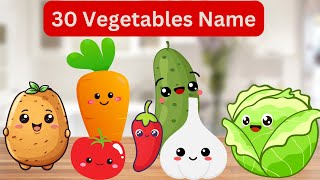 Vegetable Name in English  Vegetables name  Vegetables pictures kidssong kidslearning kids [upl. by Eadahc585]