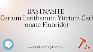 BASTNASITE Cerium Lanthanum Yttrium Carbonate Fluoride 🔊 [upl. by Rosse]