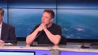 Elon Musk Press Conference Talk After Falcon Heavy Test Launch [upl. by Azral]