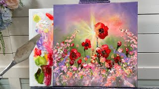 How To Paint With A PALETTE KNIFE 🎨 Easy tutorial for Beginners [upl. by Eihs]