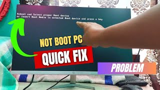 Fix  Computer Not Booting Up  Reboot and Select Proper Boot Device in Gigabyte Computer [upl. by Burrow]