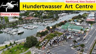 Hundertwasser Art Centre Northland NEW ZEALAND Drone video [upl. by Enorahs]