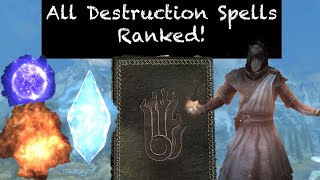 All 29 Destruction Spells Ranked  The Elder Scrolls V Skyrim [upl. by Ydnih443]