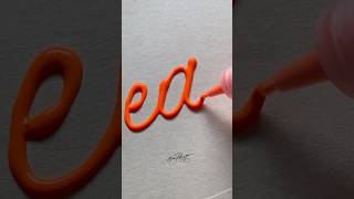 Epic Paint Lettering Adventure 🎨🤩 short [upl. by Eynobe]