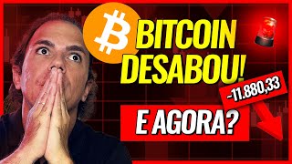 QUEDA DO BITCOIN E AGORA O QUE FAZER [upl. by Elleynad473]