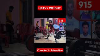 Heavy Weight Deadlift Competition Equipped Powerlifting Championship shortsfeed motivation [upl. by Rosita428]