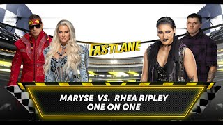 Maryse vs Rhea Ripley  Fastlane Showdown  WWE Full Match 🔥 [upl. by Assenyl]