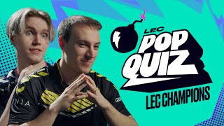 Name Every LEC Champion  LEC Pop Quiz  2023 Winter [upl. by Koo]