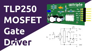 TLP250 Educational MOSFET Gate Driver Module  lab test Arabic [upl. by Bonnes]