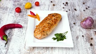 Как приготовить куриные колбаски  Рецепты от Со Вкусом [upl. by Dall]