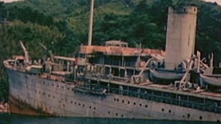 Japanese troopship Teiritsu Maru beached in Maizuru [upl. by Grobe]