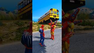 Spiderman Saves Girls in high hill fall and get back to university [upl. by Moretta779]