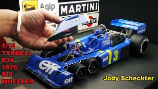 auto F1 Series 112 Tyrrell P34 Six Wheeler F1 Tamiya Big Series Jody Scheckter [upl. by Snowber]