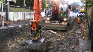 Hitachi Zaxis 170W Digging Rocks [upl. by Ylagam553]