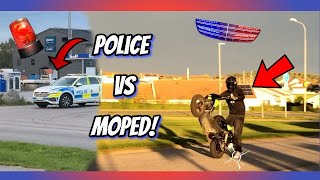 SWEDISH POLICE VS MOPED  YAMAHA SLIDER 70CC [upl. by Aneet]