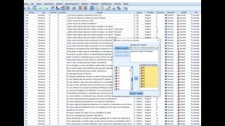 Cómo crear un conjunto de variables en SPSS [upl. by Siegfried248]