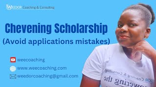 How to Get A Chevening Scholarship in UK Avoid applications mistakes [upl. by Alice]