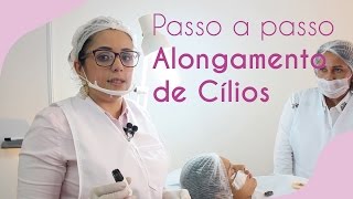 Passo a passo do alongamento de cílios  Parte1 [upl. by Stulin]